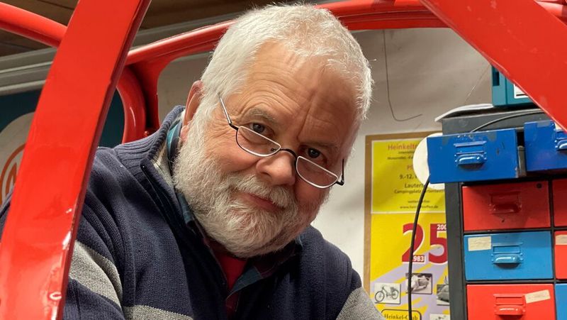 Dieter Lammersdorf wird im Rahmen der Classic Motorshow Bremen die Auszeichnung „Goldener Kolben“ erhalten.(Bild:  Lammersdorf)