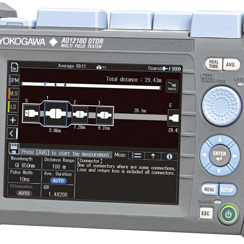 Tragbares OTDR: Mit der Serie AQ1210 bietet Yokogawa eine mobile Messplattform für PON.
