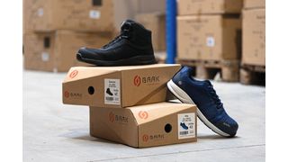 Der „unbox your nature“-Karton von Baak wird nachhaltig produziert, ebenso wie der darin enthaltene Sicherheitsschuh. Dieser enthält das Baak Go&Relax-System und wird mit nachhaltiger Lederproduktion und schadstofffreien Textilien hergestellt. (Bild: Baak)