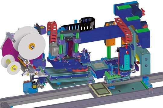 Mit einem Musterkonzept von automation Uhr sollen sich die zur Zeit am häufigsten produzierten OLED-Grundelemente mit 100 mm x 100 mm zu Modulen vervollkommnen und dann in beliebiger Kombination aneinander reihen lassen. (Bild:  automation Uhr)