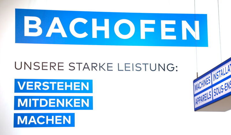 Le slogan de Bachofen avec des arguments percutants «VERSTEHEN (comprendre), MITDENCKEN (accompagner), MACHEN (réaliser)». (JR Gonthier)