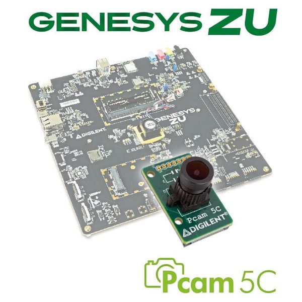 In Kombination bieten das Genesys ZU-3EG-Entwicklungsboard und das PCAM 5C Kameramodul eine ideale Plattform zur Entwicklung leistungsstarker, hochauflösender Bildeverarbeitungssysteme für den Embedded-Einsatz. (Bild: Digilent)