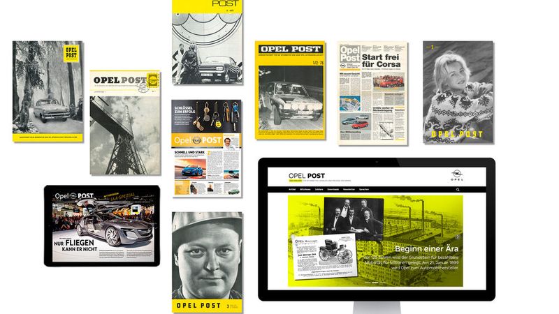Seit nunmehr 75 Jahren erscheint das Opel-Mitarbeitermagazin, die „Opel Post“. (Bild:  Opel)