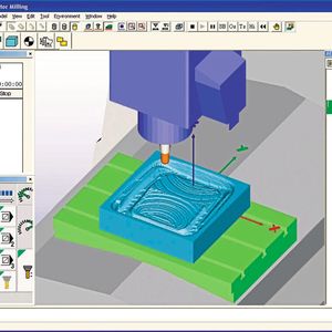 Um sicherzustellen, dass der Bearbeitungsprozess fehlerfrei läuft, bedarf es nun der Programmsimulation im 3D Virtual Monitor.(Bild:  Okuma)