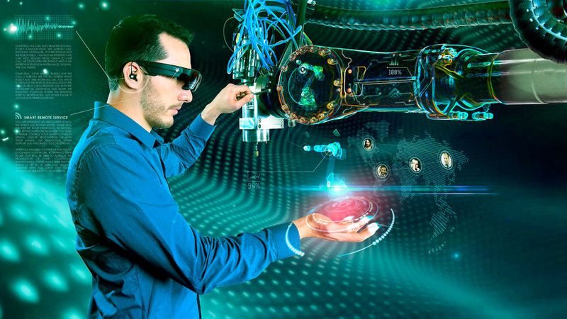 Die Verbindung von Smart Glasses und der Software von Oculavis ermöglicht die Fernwartung von Maschinen. (Axoom)