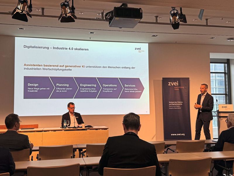 Pressekonferenz des ZVEI zur SPS 2024. (Bild: Manuel Christa/EP)