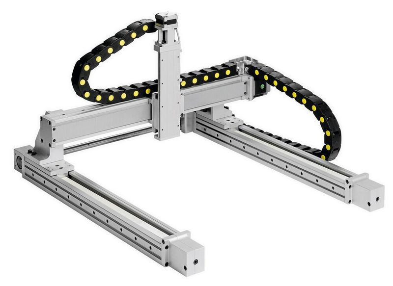 Die leichten und robusten Lineareinheiten der Produktlinie Movitec ermöglichen den Aufbau von belastbaren und steifen Portalen – ohne zusätzliche Konstruktionen. (Dr. Erich Tretter GmbH + Co.)
