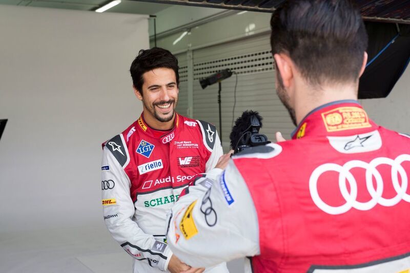 Lucas di Grassi und Daniel Abt fuhren in Valencia gute Ergebnisse beim Formel-E-Test in Valencia ein. (Audi Communications Motorsport)