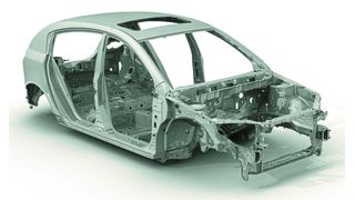 Dass KI-Methoden bereits heute mit geringem Aufwand effektiv im Engineering eingesetzt werden können, veranschaulicht ein mit KI-entwickelter Body-in-White-Spaceframe. Übertragbar ist das Prinzip aber auch auf andere Komponenten. (Bild: waldemarus - stock.adobe.com)