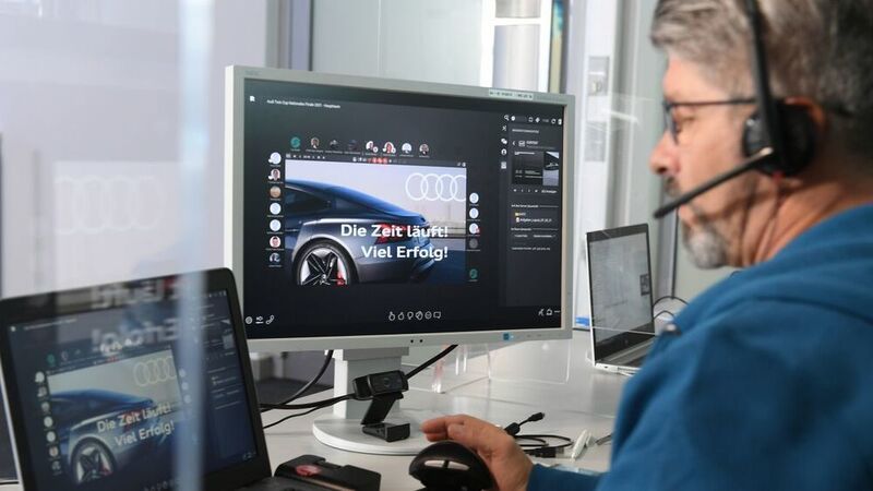 Corona-bedingt waren beim Twin Cup 2021 auch virtuelle Prüfungssituationen zu durchlaufen. (Audi)