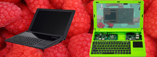 Raspberry Pi Laptop-Kit: den pi-top gibt es in den Farben Schwarz und Grün