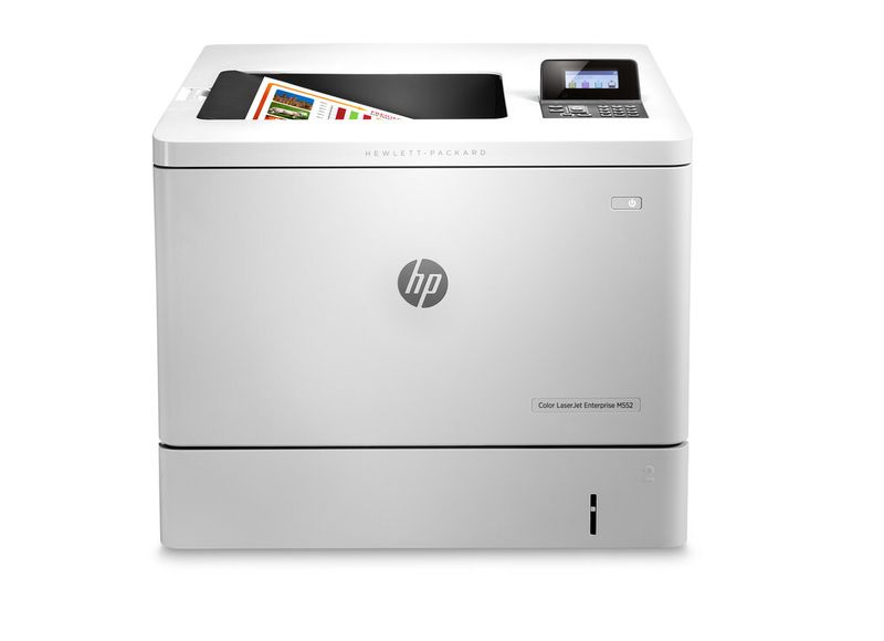 Für größere Arbeitsgruppen mit bis zu 15 Personen ist der HP Color LaserJet Enterprise M552 bestimmt. Er liefert bis zu 33 Farbseiten pro Minute. (Bild: HP)