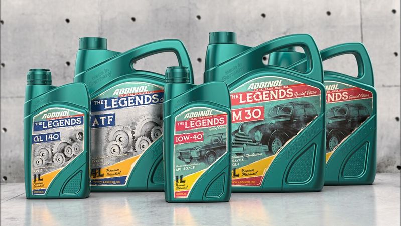 Speziell für Klassiker mit zwei, vier und noch mehr Rädern: die Schmierstoffe von Addinols Legends-Special-Edition.(Bild:  Addinol)