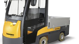 Der neue Elektro-Plattformwagen EZW 515 ist ein  wirtschaftlich arbeitendes Fahrzeug mit hohen Sicherheitsfeatures und einem ausgefeilten Ergonomiekonzept. (Bild: Jungheinrich)