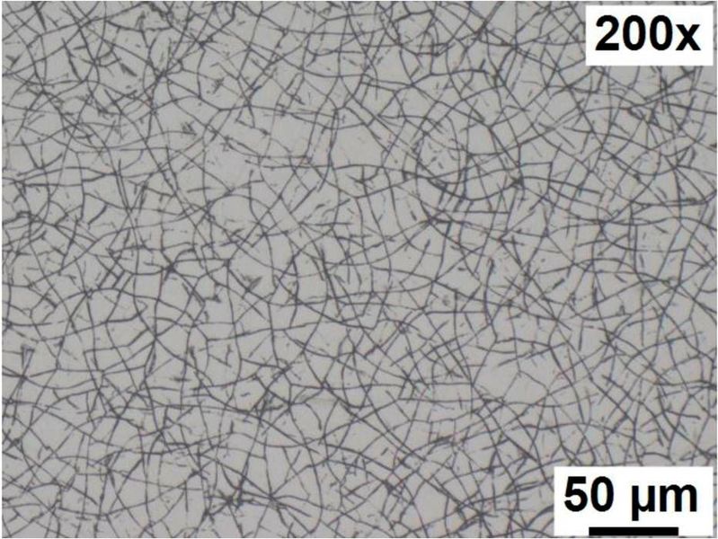 Die Kolbenringbeschichtung GDC60 verfügt über ein feineres Mikrorissnetzwerk mit mehr und gleichmäßiger verteilten Nanodiamantpartikeln ... (Bild: Federal-Mogul)