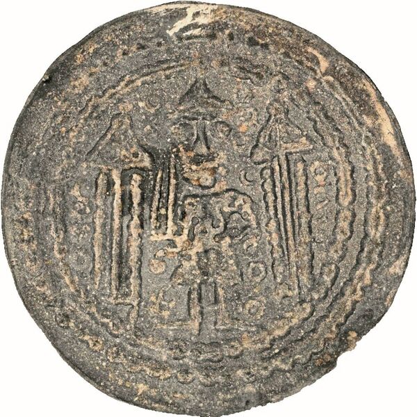 Münze des Münzherren Konrad Markgraf von Meißen, Prägedatum um 1150 – Darstellung der Grundfarbe ... (Fraunhofer IFF)