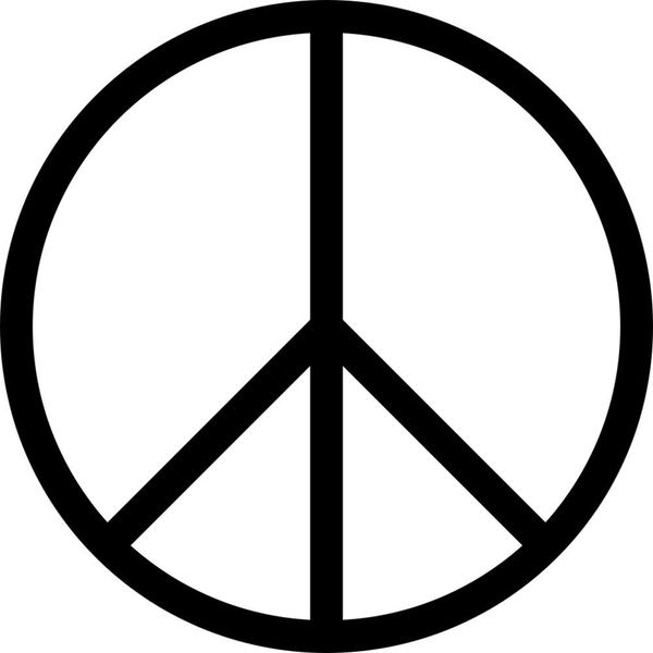 So soll das Symbol einen stilisierten Menschen mit hilflos nach unten hängenden Armen darstellen.  (gemeinfrei)