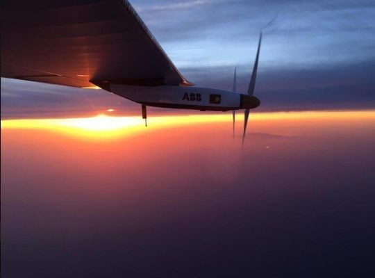 Flug 7 Nanjing - Nagoya (Japan): Impressionen (Solar Impulse)