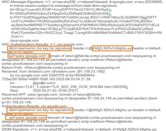 Abb. 2. Beispiel für einen manipulierten E-Mail-Header.(Bild:  Aryaka)