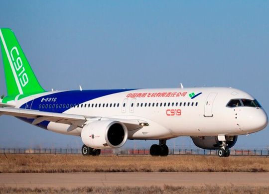 The state-owned Chinese aircraft manufacturer Comac reports that its C919 has now completed a regular scheduled flight for the first time. This increases the chances that the plan to move closer to Boeing and Airbus competitively will succeed...(Source:  Comac)