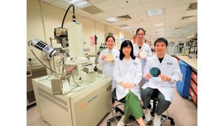 A team of researchers led by Prof Ho Ghim Wei (seated, left) has developed a revolutionary technique for producing ultrathin inorganic membranes that are energy-efficient and highly customizable for different applications. (Source: NUS)
