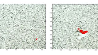 Detektion einer kleinen Strukturabweichung (links) und einer Eindrückung (rechts). (Archiv: Vogel Business Media)