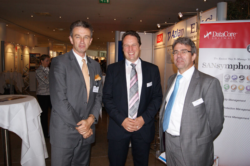 Paul Mathes, Tech Data, mit Dirk-Jan Bösinger und Clemens Rottmann, Arrow ECS  (Archiv: Vogel Business Media)