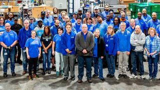 Die Belegschaft am neuen Kiekert-Standort in der Nähe von Wixom (Michigan, USA). (Kiekert)