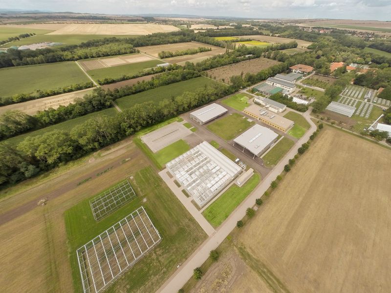 Die neuen Gebäude des Europäischen Weizenzucht-Zentrums in Gatersleben (Bild: Bayer Crop Science)