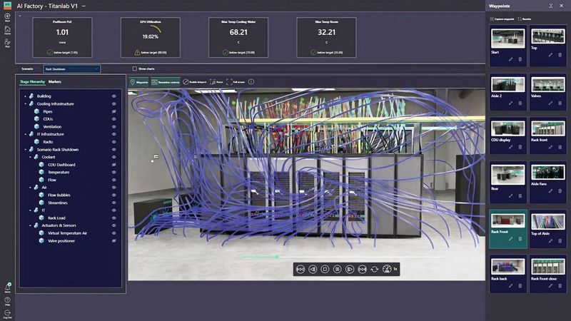 Der Digital Twin Composer von Siemens erstellt industrielle Metaverse-Umgebungen in großem Maßstab und ermöglicht es Unternehmen, industrielle KI, Simulationen und physikalische Echtzeitdaten zu nutzen. (Bild: Siemens)