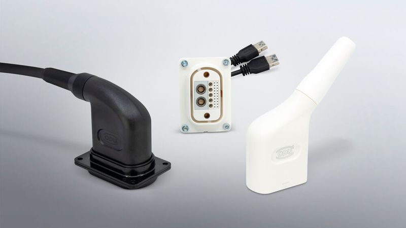 Bild 5: Der ODU-MAC ZERO zeichnet sich durch ein platzsparendes und kompaktes Design aus. Die Abreißfunktion sowie die praktische Snap-in Verriegelung sorgen für eine einfache Handhabung – damit ist dieser Steckverbinder perfekt für die Mess- und Prüftechnik geeignet.  (Bild: ODU)