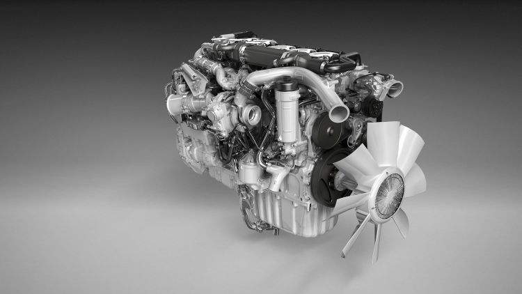 Kernstück sind die neuen Motoren: Auf der IAA stellt Scania die ersten acht Versionen aus. (Foto: Scania)