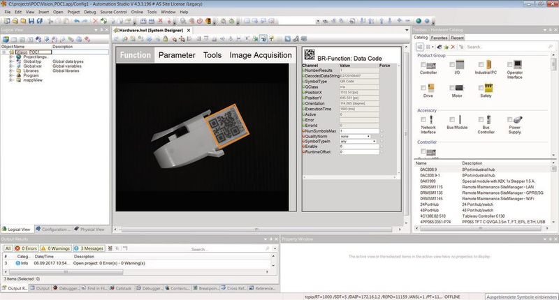 B&R hat Vision vollständig in sein Engineering Tool Automation Studio integriert. (B&R)