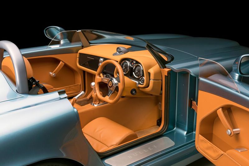 Der Innenraum des Bristol Bullet ist umfangreich mit Leder ausgekleidet. (Bild: Bristol Cars)