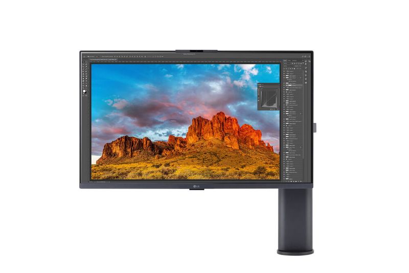 Der Business-Monitor Ultrafine Display Ergo AI 32UQ890 basiert auf einem 31,5-Zoll-IPS-Panel mit 4K-Auflösung. (Bild: LG)