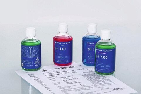 Fig.: Certificate of Analysis for pH buffers(Source:  Mettler Toledo)