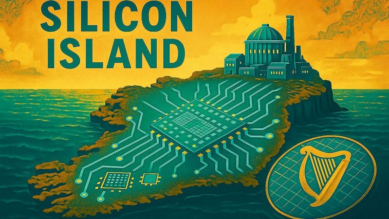 Mit „Silicon Island“ (Silizium-Insel) hat die irische Regierung ein Programm zur gezielten Förderung des Analog-Halbleiter-Ökosystems in Irland im Ramen des EU Chips Acts bis zum Jahr 2024 gestartet.(Bild:  KI-generiert)