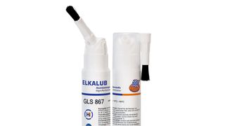 Pinseldose ohne Treibgas: Elkalub will seinen Kunden damit ein sauberes, punktgenaues und sparsames Auftragen ausgewählter Schmiertsoffe ermöglichen.  (Blaurock Markenkommunikation)