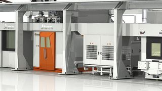 Anlage zur Komplettbearbeitung von Zylinderblöcken inklusive thermischer Beschichtung der Zylinderlaufbahnen von MAG und Sturm. (FFG)