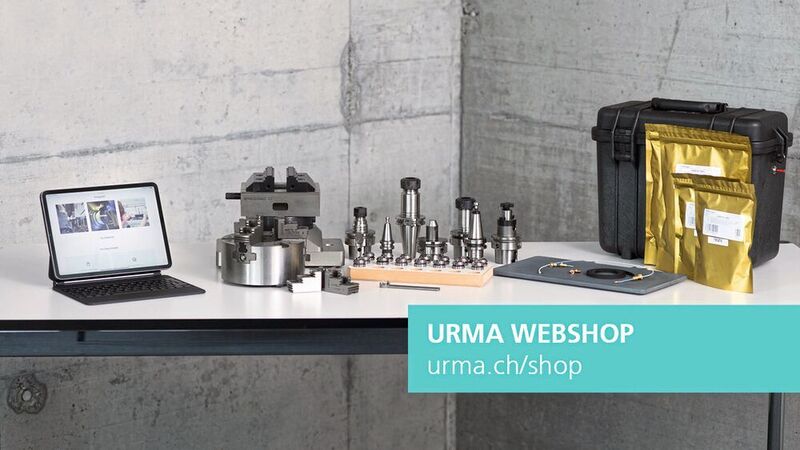 Der URMA-Webshop ist nach den drei Bereichen Fräsen, Drehen und Additive unterteilt und vereinfacht somit den Suchvorgang erheblich. (URMA)