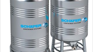 Die leicht zu reinigenden SLC-Behälter von Schäfer wurden insbesondere für Lebensmittel und Pharmaprodukte entwickelt. (Bild: Schäfer Werke)