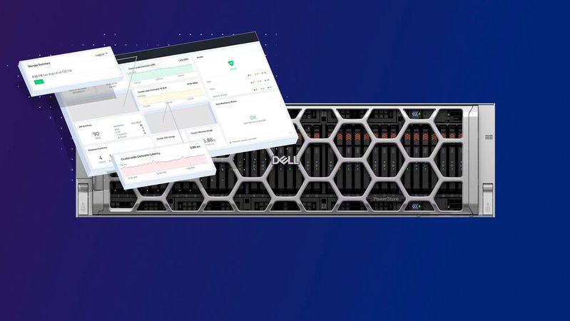Ab sofort lassen sich nun auch die All-Flash-Storage-Systeme der Powerstore-Familie als externer Storage für die Nutanix Cloud Platform einsetzen. So können Rechen- und Speicherkapazität unabhängig voneinander ausgebaut werden.(Bild:  Dell Technologies, Nutanix (Montage: Klaus Länger))