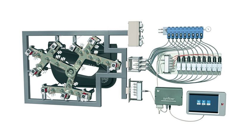 Synventive, a business unit of the U.S.-based Barnes Group, focuses its activities on process-oriented, stable plastics processing. Among its exhibits at Fakuma are Synventive's Plug 'n' Play hot runner systems and its latest Active Gate technologies for actively controlled melt flow.  (Synventive)