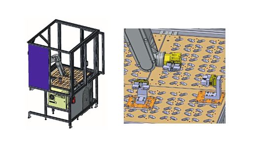 Fig. 1) Cellule d’automation dédiée à la formation. Fig. 1) Cellule d’automation dédiée à la formation.