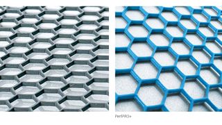 Die Zink-Nickel-Beschichtung Perf-Pro verbindet einen zuverlässigen, in umfassenden Tests bestätigten Korrosionsschutz mit dem Vorteil eines höheren Luftdurchsatzes. (Bild: Schäfer Lochbleche)
