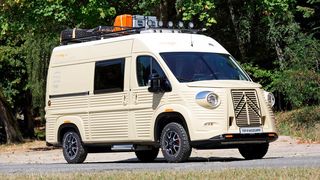 Sieht irgendwie alt aus, ist aber neu: Citroën Typ H Wildcamp. (Bild: Citroën)