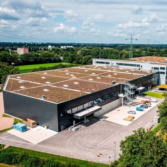 Außenansicht des neuen Gigahub in Hamburg(Bild:  Garbe Industrial Real Estate)