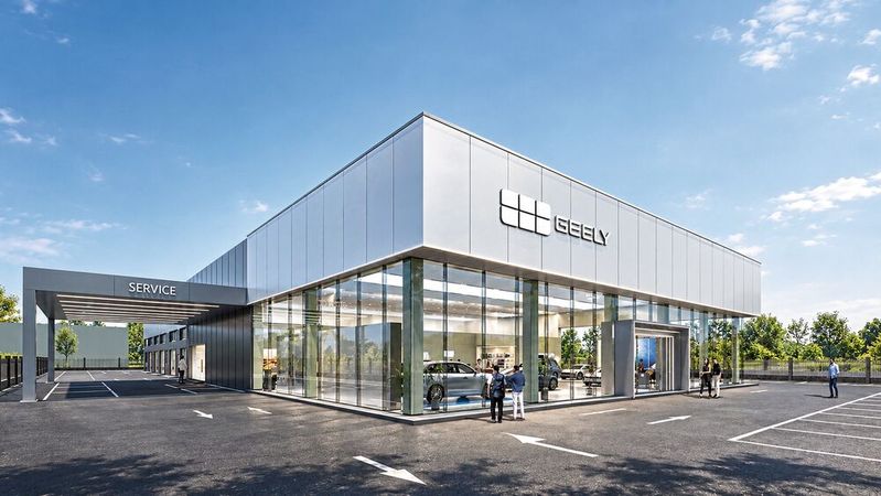Rund 50.000 Euro müssen die Händler investieren, um die Mindeststandards von Geely zu erfüllen.(Bild:  Geely)