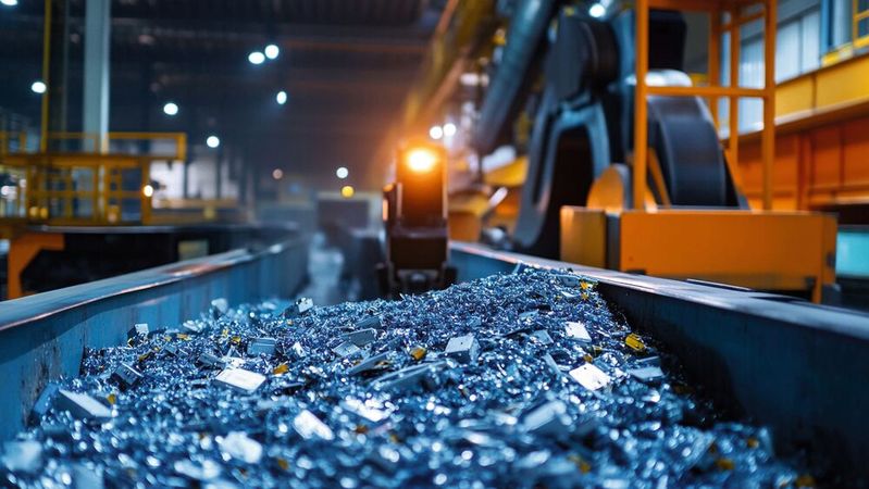 Die mechanische Zerlegung ist der erste Schritt im industriellen Batterierecycling zur Rückgewinnung wertvoller Rohstoffe. (Bild: Endress+Hauser)