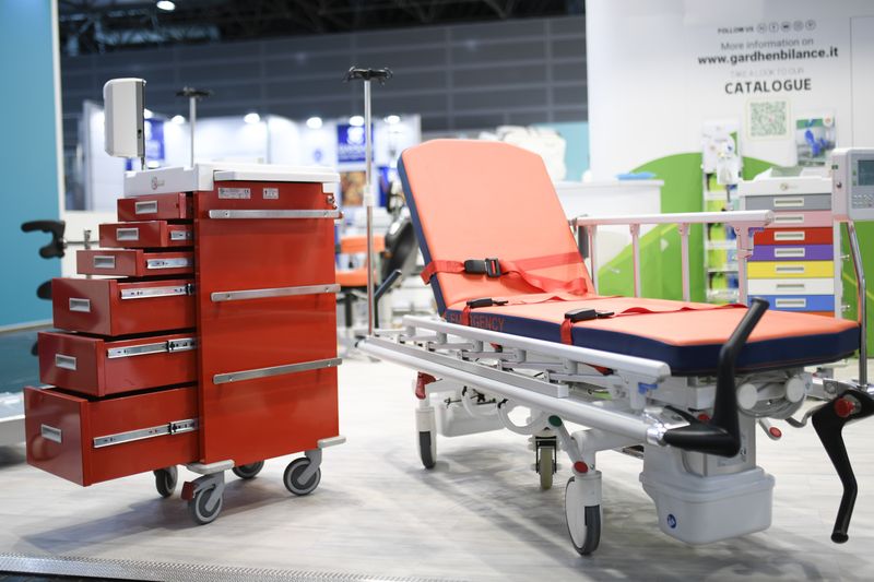 ... gab es Ausstattung für Kliniken ... (Messe Düsseldorf, Constanze Tillmann)